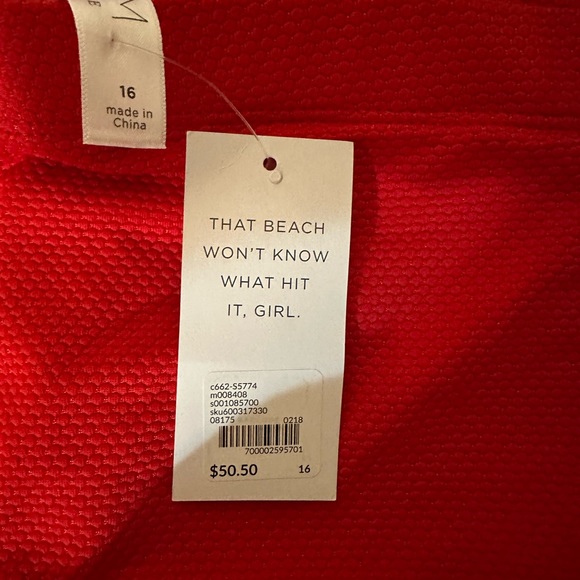 Cacique / Lane Bryant tanktini swim suit 2 piece nwt 18/16 - Picture 6 of 7